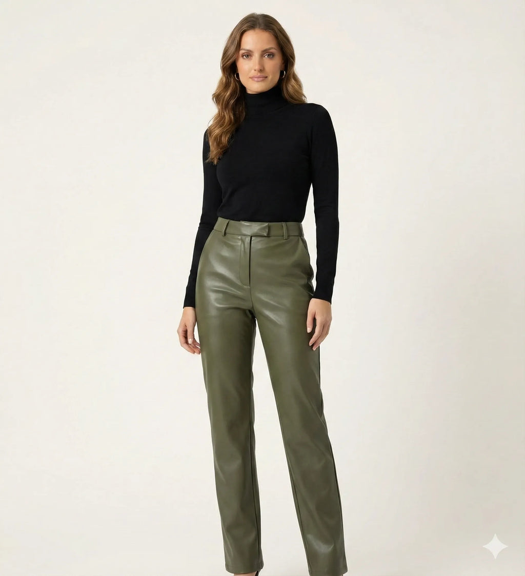 The Tailored Leather Trouser