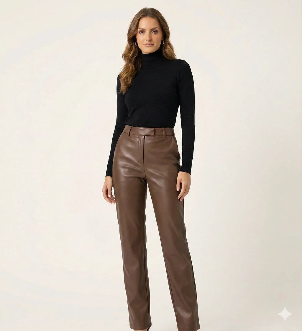The Tailored Leather Trouser