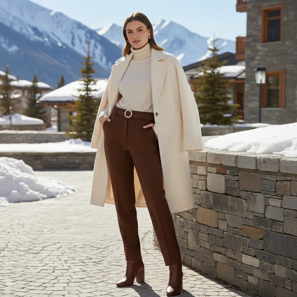 The Luxe Felt-Touch Tailored Trouser